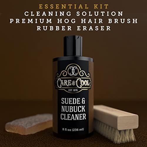 Ultimate Suede and Nubuck Care & Cool Cleaning Kit with Hog Brush and Eraser - Image 3