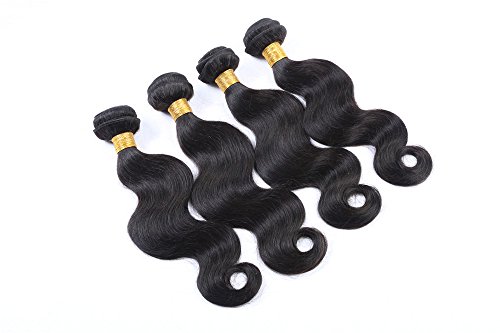 Hair 100% Malaysian Virgin Human Hair 3 Way Part Lace Closure With 3 Bundles Body Wave Natural Color 20"closure+24"26"26"weft - Image 4