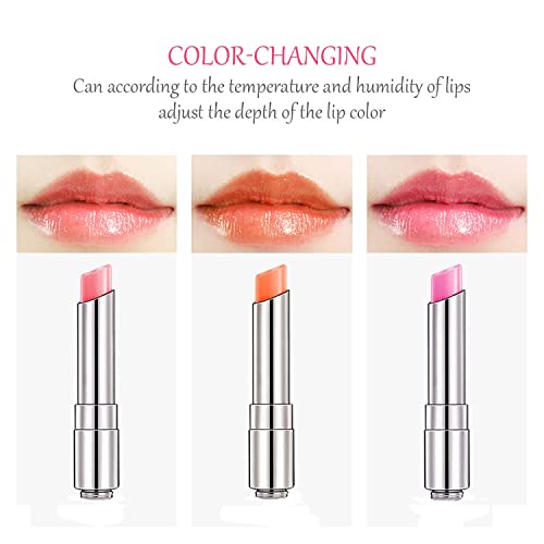 Firstfly 3 Pack Crystal Jelly Lipstick, Long Lasting Moisturizing Color Change Lip Balm - Image 4