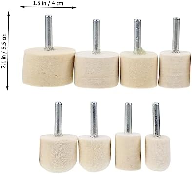Mipcase 16 Pcs Nail Polish Grinding Head Nail Bit Rotary Drill Wheel Polisher Polishing Wheel Remove Gel Nails Gel Polish Remover Drill Bit Nail Kits Round Group Felt Hard to Rotate - Image 5