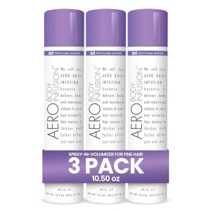 TRI Aero Body Infusion Spray-In Volumizer - Maximum Volume & Enhanced Texture, Weightless Formula for Root Lift & Fullness, Adds Body & Shine, Versatile Style for All Hair Types - 10.5 oz (3 Pack)