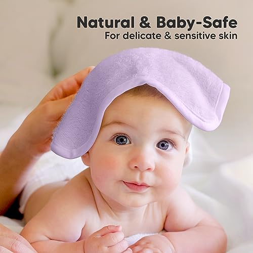 Keababies Soft Goat Bristle Baby Hair Brush Comb Set with Washcloths Bundle - Image 9