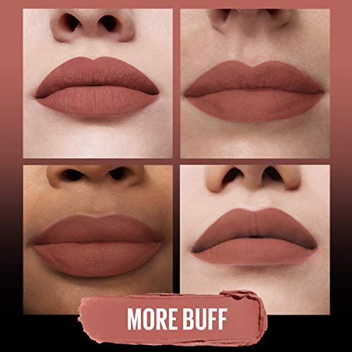 Maybelline Color Sensational Ultimatte Matte Lipstick, Non-Drying, Intense Color Pigment, More Buff, Pink Beige, 1 Count - Image 3