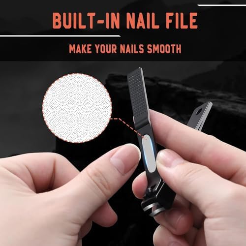 Nail Clipper,Wide Jaw Opening Nail Clipper for Fingernail and Toenail, Premium Stainless Steel Sharp Sturdy Finger Nail Clipper - Image 5