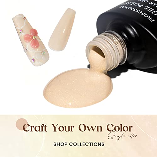 Pearl Gel Nail Polish Shimmer Mermaid Nail Polish Gel Glitter Nail Art Gel Varnish Soak Off UV Gel 10ml(0.33fl oz) 002 - Image 3