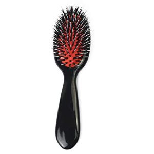 Wiginway Hair Wigs Combs - Nylon Pins Brush Human Hair Wigs Brushes Nylon Boar Bristle, Best Paddle Brush Ellipse Handle Salon Massaging Head Hair Care Brush(M)