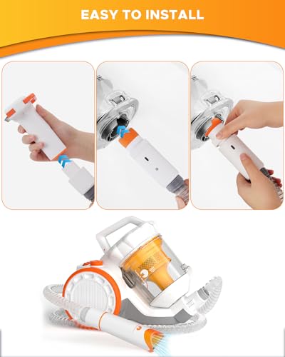 Pet Vacuum Attachment for Dogs Grooming, 2-in-1 Dog Brush Vacuum Attachment for Shedding, Compatible with Shark, Dyson, Miele, Shop Vac and Most Vacuum Cleaners, Interface Diameter 1.35”-1.85“ - Image 7