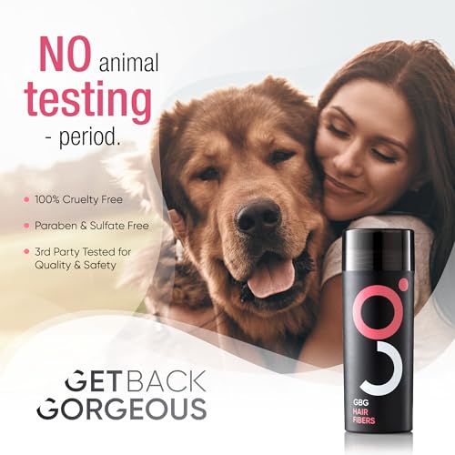 GBG Womens Hair Fibers for Thinning Hair - Cruelty Free - Hair Powder for Fine Hair - Instantly Thick in 30 Seconds, Hair Touch Up, Hair Thickener for Women & Men (Light Blonde) 25g - Image 5