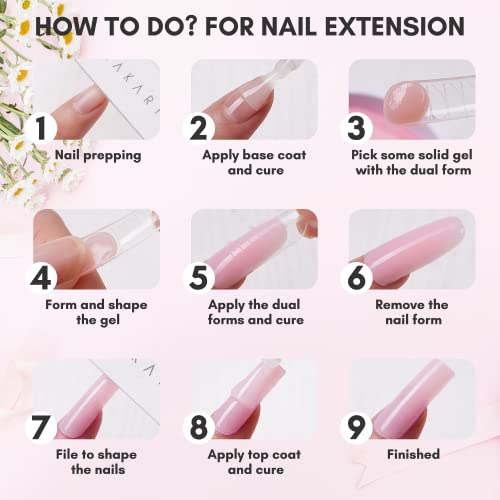 Makartt 15ml Solid Builder Gel Nail Polish with Glitter for Extensions and 3D Carving - Image 9