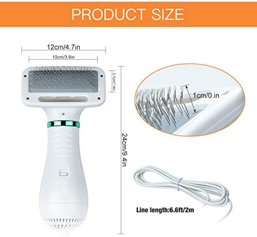 2-in-1 Pet Grooming Hair Dryer with Massage Comb for Small and Medium Dogs and Cats - Image 4