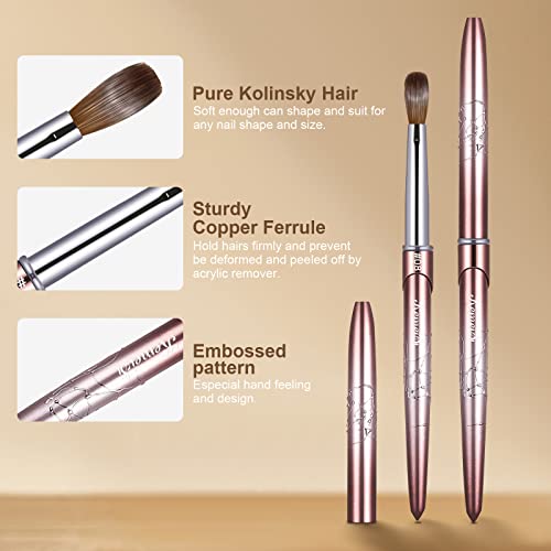 KEMEISI Size 8 Professional Kolinsky Nail Art Brush with High-Quality Bristles - Image 2