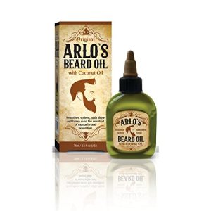 Arlo Natural Coconut Oil Beard Oil 2.5oz Pack of 3 for Soft Healthy Beards