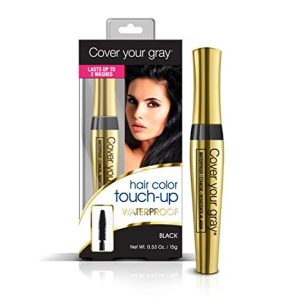 Cover Your Gray Waterproof Brush-in - Black with Almond Oil Hair Cleanser Packette