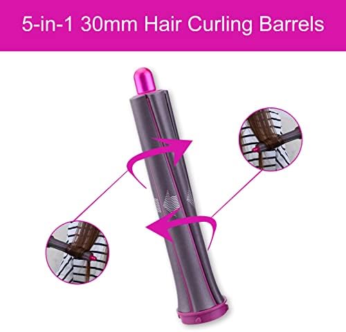 Hair Curling Barrels,1.2 Inch Hair Curling Barrels Compatible with Dyson Airwrap Styler Attachment Parts Self Hair Curling Attachment for Dyson Supersonic Hair Dryer (No Hair Dryer) - Image 5