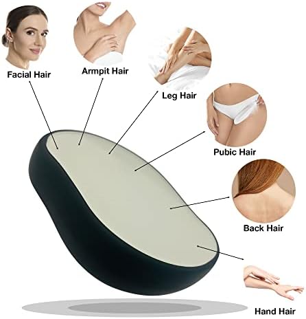 Nylea Hair Removal Eraser, Reusable Leg Hair Remover Painless Exfoliation, Easy to Use and Portable Magic Hair Removal Tool for Men and Women (Black) - Image 6