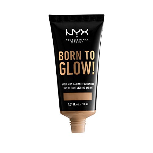 NYX PROFESSIONAL MAKEUP Born To Glow Naturally Radiant Foundation, Medium Coverage - Caramel - Image 2