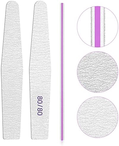 Lofuanna 15-Piece Double-Sided Nail File Set for Acrylic Gel Nails Washable Tools - Image 2
