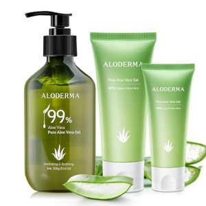 99% Pure Aloe Vera Gel Set - 4 Pieces - 300g Aloe Vera Gel, 2pcs x 114g Aloe Vera Gel & 45g Aloe Vera Gel