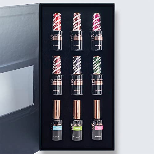 LDS Holiday Collection: 6 Gel Polishes, 1 Base Gel, 1 Top Gel, 1 Strengthener Gel - BACKSTAGE SECRET - 137, 013, 139, 141, 140, 138 - Image 4