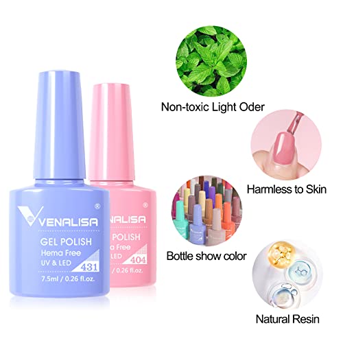 VENALISA VIP4 Gel Nail Polish Set, 60 Colors 7.5ML Each, Glitter Nail Art Kit for Women and Girls - Image 5