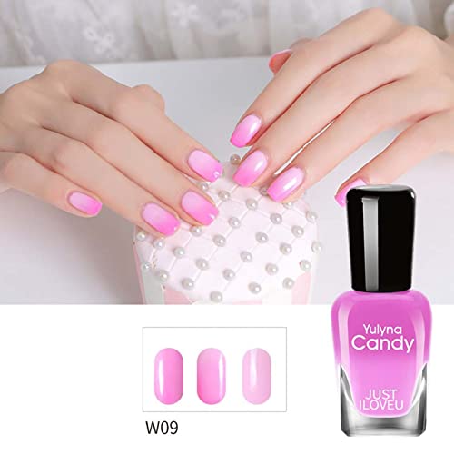 Temperature Colors Change Gel Nail Polish Neon Glitter Nail Polish Nail Dip Powder Rainbow Gel Nail Polish Set-7ml - Image 2
