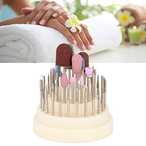 Xuuyuu 45PCS Nail Drill Bits Set with Diamond Bits for Acrylic Nails 3/32 Inch Fine Grit - Image 4