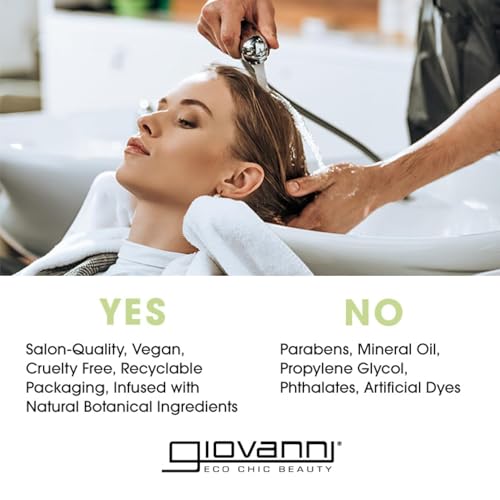 GIOVANNI Tea Tree Triple Treat Invigorating Shampoo & Conditioner Set - Cooling Peppermint, Eucalyptus, Rosemary, Helps Dry, Flaky Scalp, Salon Quality, Vegan, Cruelty Free, Paraben Free - 24 oz Each - Image 5