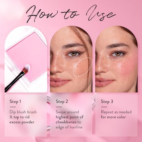 Poppi Cosmetics Silky Matte Blush Powder Natural Finish Vegan 0.2 oz - Image 3