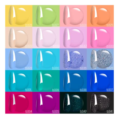 Beetles Gel Polish Nail Set 20 Colors Fantasyland Collection Pastel Bright Pink Purple Navy Blue Green Glitter Led Soak Off & Beetles Nail Art Brushes Set Gel Polish Nail Art Design Pen Painting Tools - Image 3