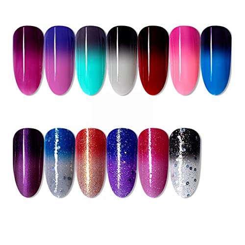 Glitter Gel Polish Nail Set Jelly Gel Polish Nail Art Manicure Salon Home Glossy Shine Long-lasting Chip-Resistant Quick Dry Nail Gel Polish Nail Glitter My Orders Placed - Image 5