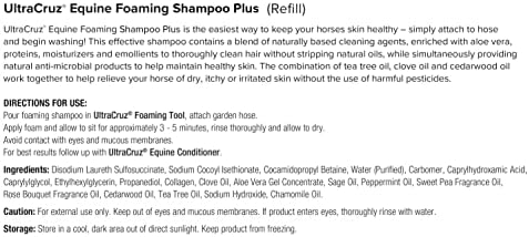 UltraCruz Equine 32 oz Foaming Shampoo Plus with Travel Applicator, New Condition - Image 2