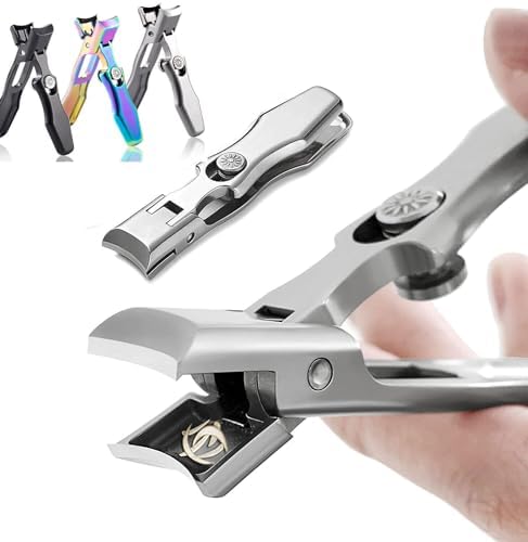 Dotmalls Silver Stainless Steel Nail Clipper Set for Adults and Seniors, Precision Toe and Fingernail Tools