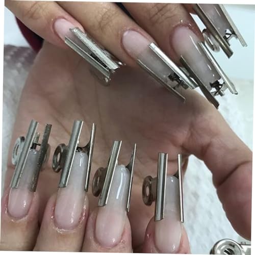 16 Pcs Fiberglass Nail Extension Gel Kit with Files, Stickers, Tweezers, and Glue - Image 2