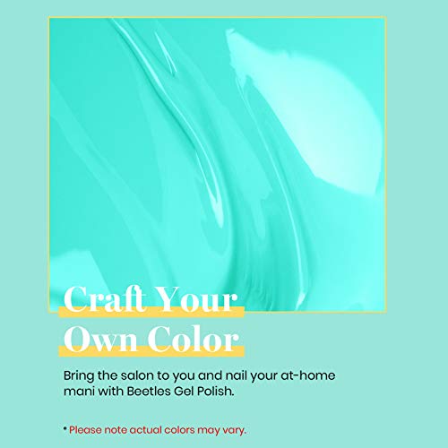 Beetles Gel Nail Polish Carly Coral Orange Color Neon Soak Off LED Nail Lamp Gel Polish & Beetles Gel Nail Polish Cynthia Cyan Color Spring Summer Soak Off U V LED Nail Lamp - Image 7