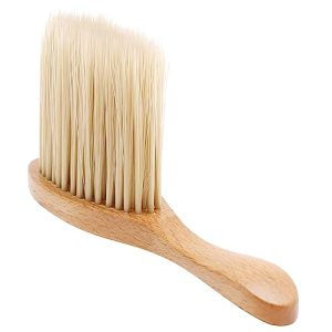 Solid Wood Hair Brush Duster and Facial Cleaning Brush for Hair Cutting and Neck Cleaning