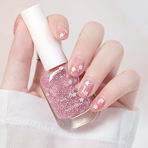 Fingernail Polish for Men Nail Polish Female Fashion Nail Polish Decoration Water Based Nail Polish No Bake Lasting Peelable Transparent 10ml Hair Glitter Gel - Image 7