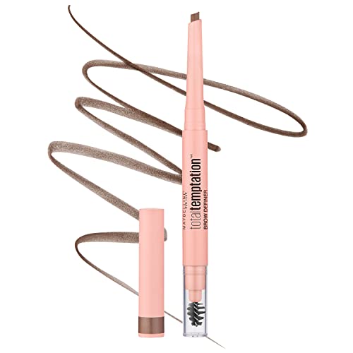 Maybelline Total Temptation Eyebrow Pencil Soft Brown with Waterproof Concealer 120 - Image 2