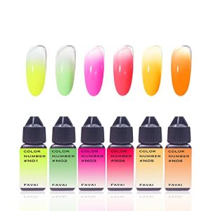 Airbrush Neon Gel Nail Polish Set 6 Vibrant Colors 15ml Capacity Long Lasting