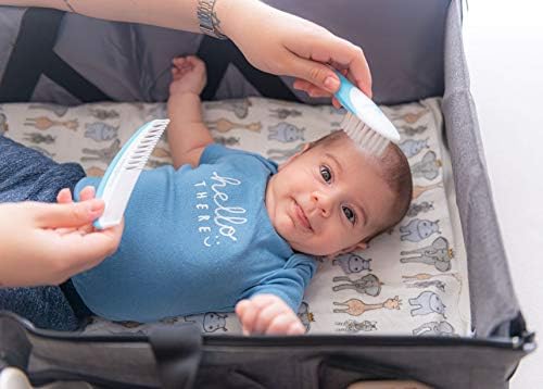 Primo Passi - Comb and Brush Set | Baby Hair Brush and Comb Set for Newborns and Toddlers, Baby Girl and Baby Boy (Blue) - Image 3