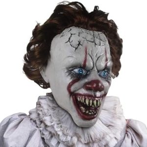 Scary Clown Mask, Creepy Evil Clown Latex Face Masks for Adults Halloween Cosplay Party Props
