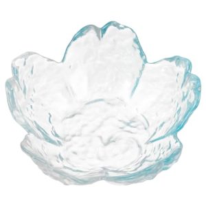 Glass Nail Soaking Bowl, Flower Finger Bowl Nail Gel Polish Remover Bowl Manicure Soaker Bowl for Fingernail Toenail Caring Soak Off
