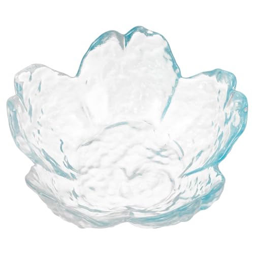 Glass Nail Soaking Bowl, Flower Finger Bowl Nail Gel Polish Remover Bowl Manicure Soaker Bowl for Fingernail Toenail Caring Soak Off