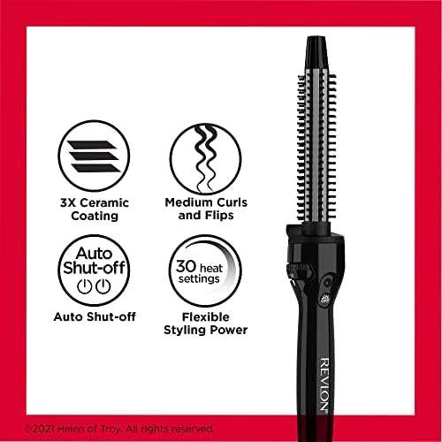 Revlon Perfect Heat Triple Ceramic Curling Brush Iron | For Silky Smooth Wave Curls (3/4 in) - Image 5