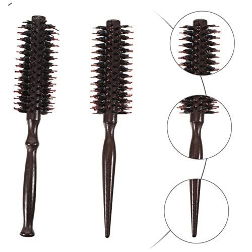 4 Piece Wooden Comb Set Pointed Tail & Boar Bristle Brush for Styling - Image 9