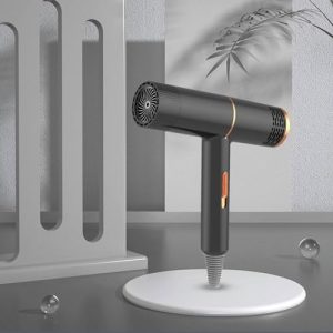 Ionic Hair 𝐷𝑟𝑦𝑒𝑟 Blow with Diffuser for Women Gift - Turbo-Covered Hair 𝐷𝑟𝑦𝑒𝑟 Powerful Motor with Combs & Bracket 3 Settings Temperature Control Fast Drying for All Hair Types (Black)
