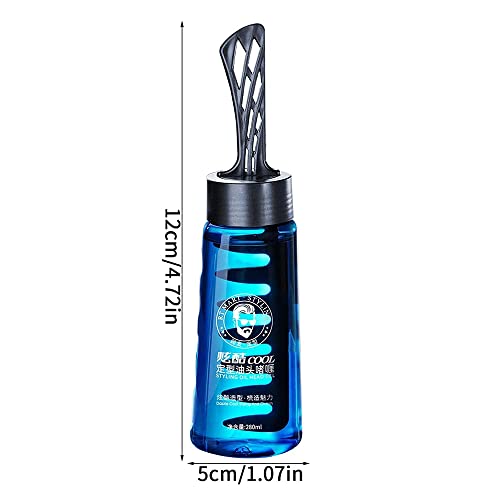 Homezore Hair Styling Gel, 2-In-1 Hair Wax Gel with Comb Long-lasting Fluffy Men, Fast Build Hair Salon Styling Gel, Lasting Fluffy Styling Gel for Curly Hair - Image 8