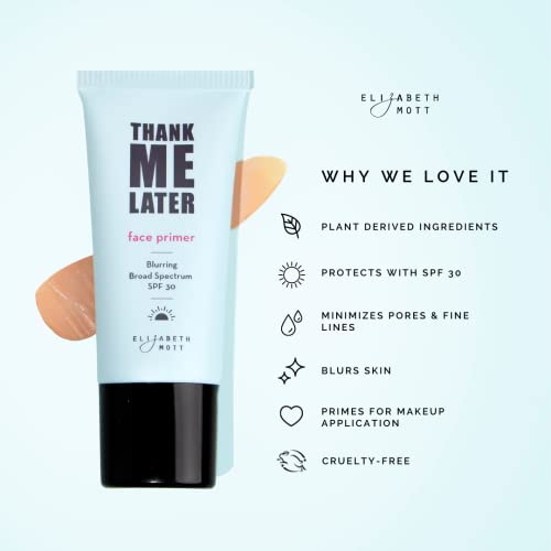 Elizabeth Mott Thank Me Later Eye Primer and Blurring Face Primer Set with SPF30, 2 Pieces, Cruelty-Free and Paraben-Free - Image 5