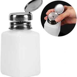 Sonew 200ml Empty Refillable Pump Dispenser Bottle for Nail Polish and Makeup Remover