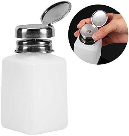 Sonew 200ml Empty Refillable Pump Dispenser Bottle for Nail Polish and Makeup Remover