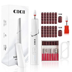 Electric Nail Drill Machine CIICII Professional 66-Piece Cordless Rechargeable Nail File Set for Acrylic Nails and DIY Manicure Pedicure